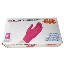 Wally Plastic  перчатки нитрил-винил Розовые