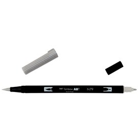 Маркер-кисть brush pen N79 теплый серый 2